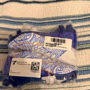 Blue and White Football Boots